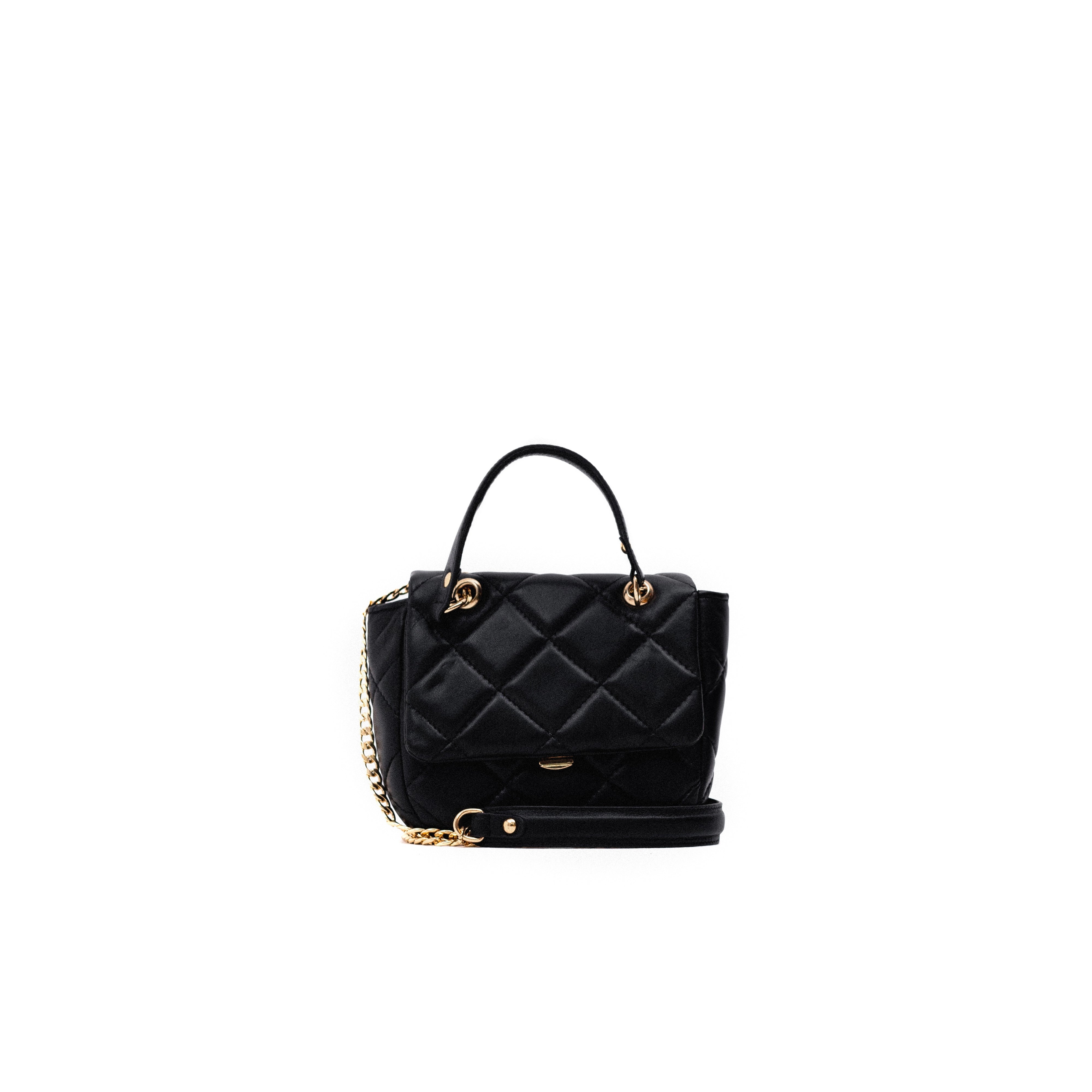 Midnight Elegance Leather Handbag